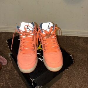 Jordan Kids Orange Sneakers
